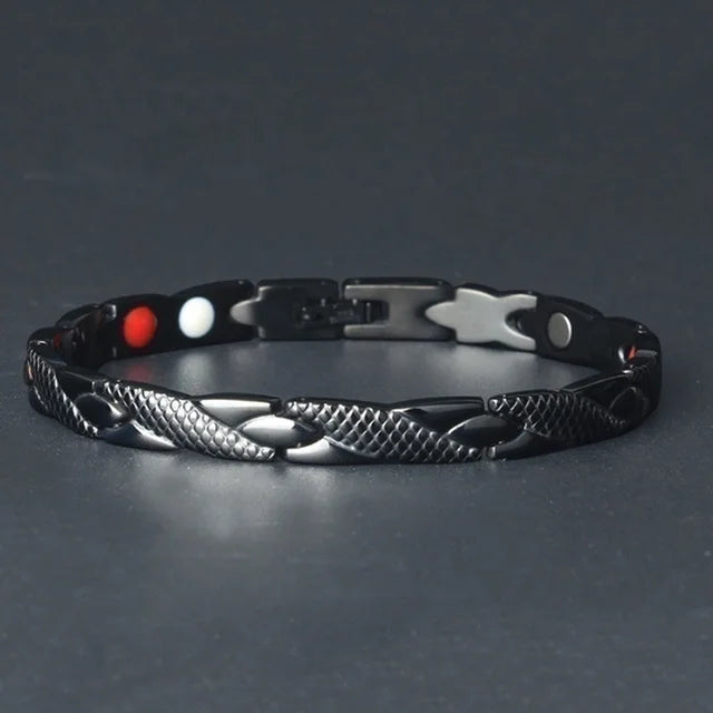 2023 New Dragon Pattern Twisted Healthy Magnetic Magnet Bracelet for Women Power Therapy Magnets Bracelets Bangles for Women Men