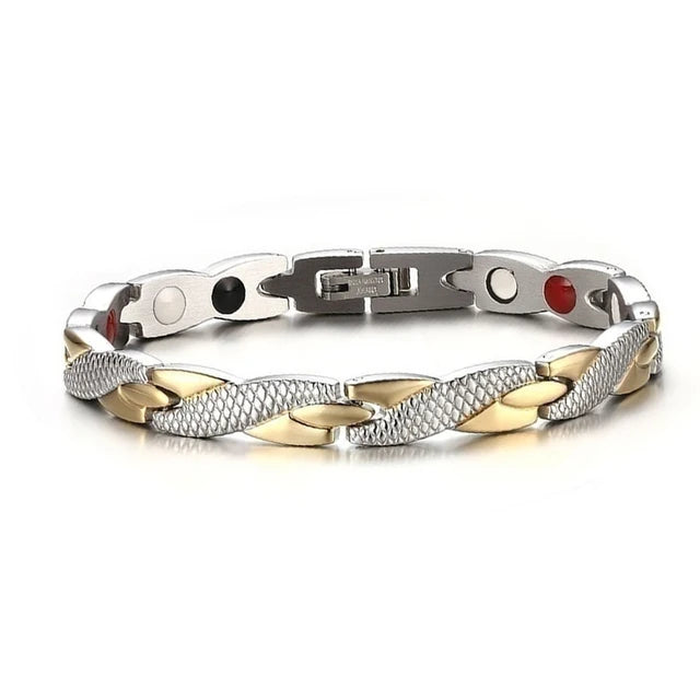 2023 New Dragon Pattern Twisted Healthy Magnetic Magnet Bracelet for Women Power Therapy Magnets Bracelets Bangles for Women Men