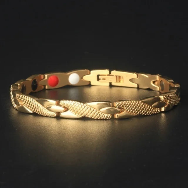 2023 New Dragon Pattern Twisted Healthy Magnetic Magnet Bracelet for Women Power Therapy Magnets Bracelets Bangles for Women Men