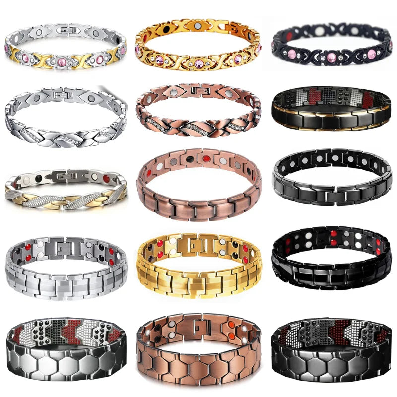 2023 New Dragon Pattern Twisted Healthy Magnetic Magnet Bracelet for Women Power Therapy Magnets Bracelets Bangles for Women Men