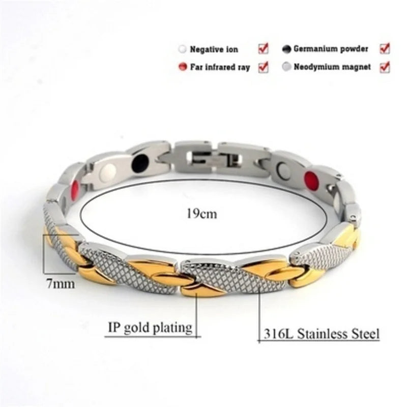 2023 New Dragon Pattern Twisted Healthy Magnetic Magnet Bracelet for Women Power Therapy Magnets Bracelets Bangles for Women Men