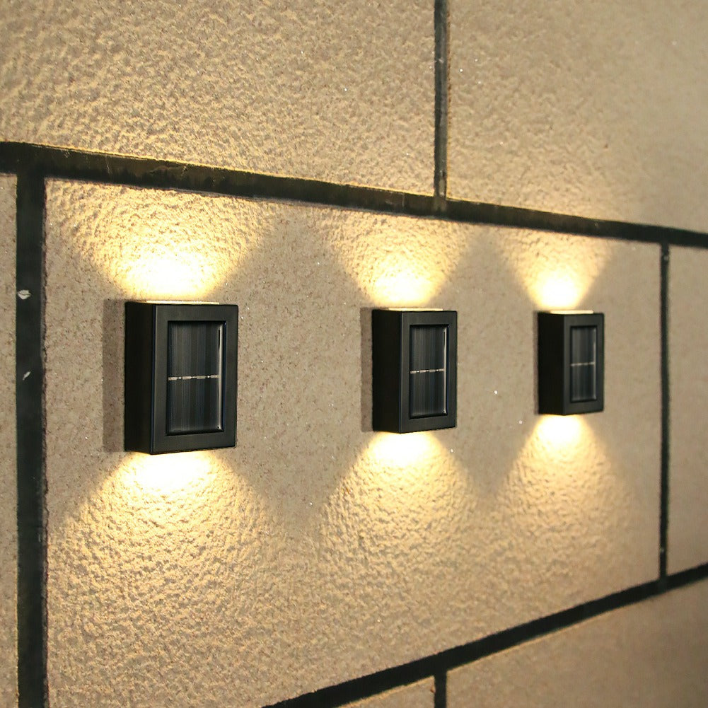 Solar wall lamp outdoor up and down luminous wall lamp fence