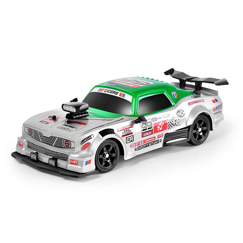 1/16 4WD Spray RC Drift Car 2.4G Remote Control Voiture Toys High Speed 4x4 Off-Road Mini Racing Car Radio Controlled Typewriter