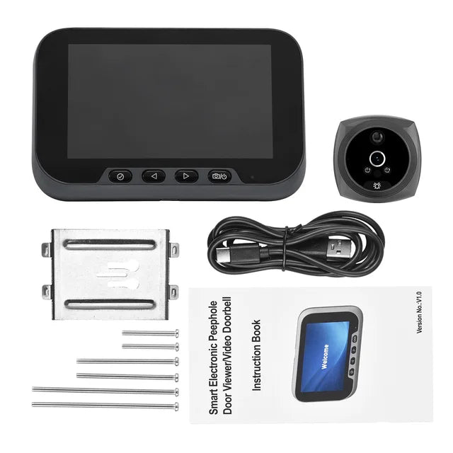 1080P 2MP Peephole Camera Doorbell for Apartment Door LCD Digital Peephole Viewer Doorbell Color Infrared Camera Door Monitor