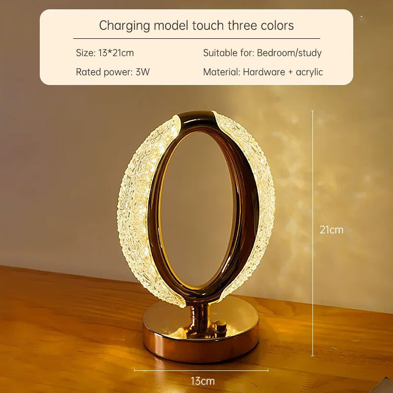 Creative Gift Star Moon Night Light Charging Touch 3 Color Bedroom Bedside Atmosphere Decoration Life Scene Light