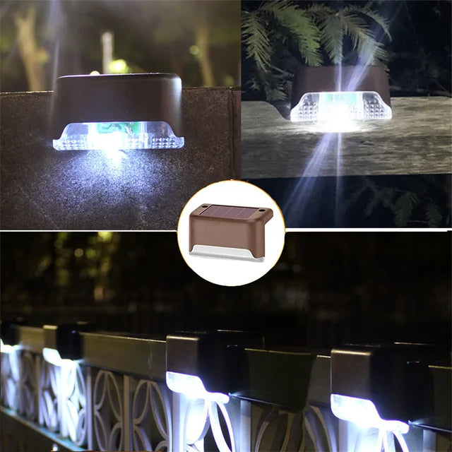 2/4/8/16 Pack Solar Deck Lights LED Waterproof Outdoor Solar Powered  LED Step Lights For Decks Stairs Patio Yard Garden Decor