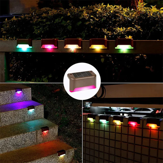 2/4/8/16 Pack Solar Deck Lights LED Waterproof Outdoor Solar Powered  LED Step Lights For Decks Stairs Patio Yard Garden Decor