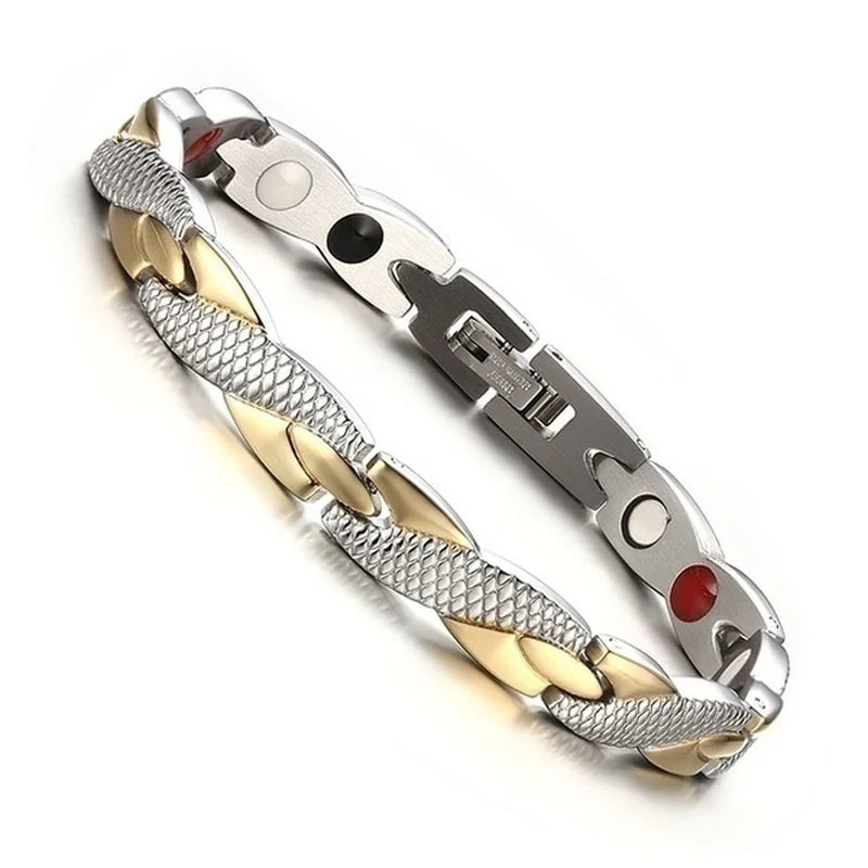 2023 New Dragon Pattern Twisted Healthy Magnetic Magnet Bracelet for Women Power Therapy Magnets Bracelets Bangles for Women Men