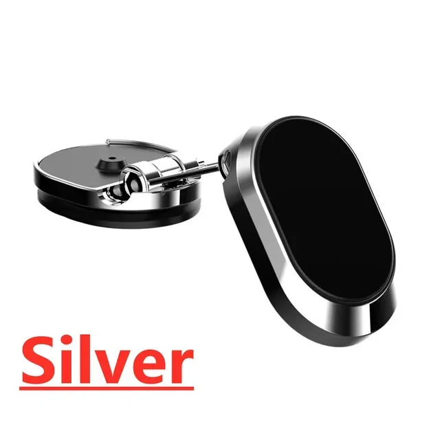 2024 Car Magnetic Phone Holder Folding Strong Magnet Mount Mobile Phone Metal Stand GPS Support for IPhone 13 12 Xiaomi Samsung