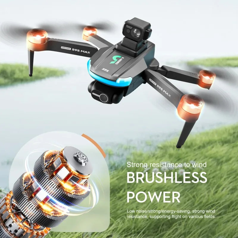 2024 S9S Drone GPS Return Brushless Motor 4K HD Dual Camera 360° Laser Obstacle Avoidance Parking Apron RC Quadcopter Drone Toys