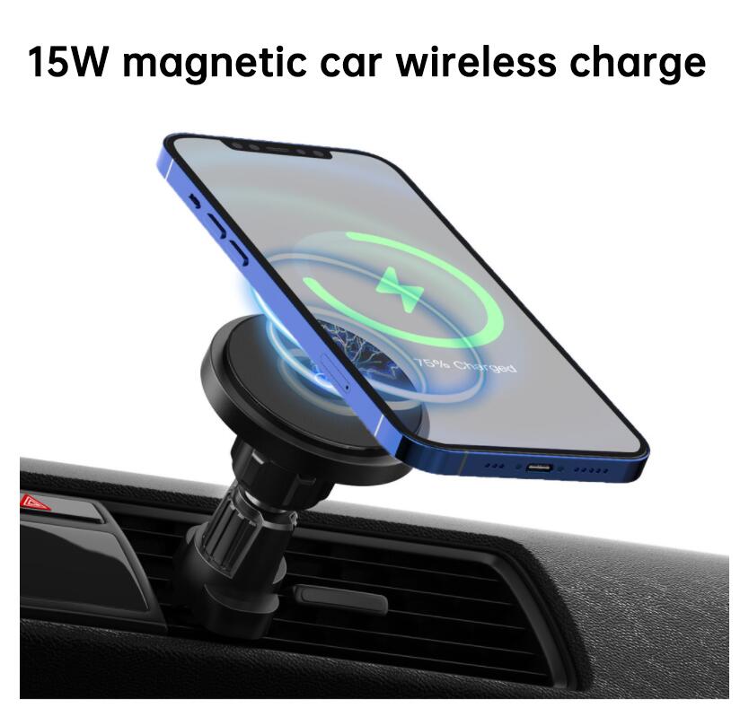 15W Magnetic car wireless charger for Apple iPhone 14 Pro Max