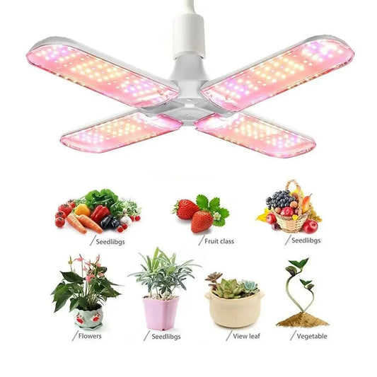 24W 36W 48W Foldable LED Grow Light Full Spectrum E27 Plant Growing Light Phytolamp Bulb For Indoor Plants Flower Seedling Grow