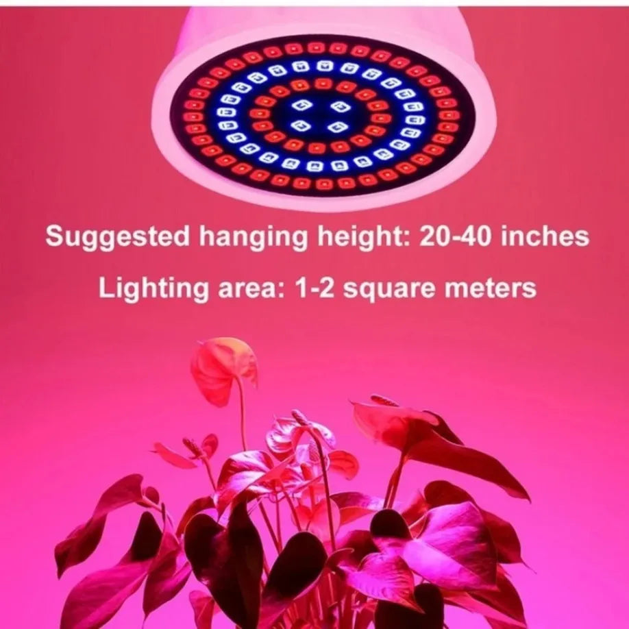 2Pcs 220v LED E27 Grow Bulb Full Spectrum Plant Light for Indoor Lighting Greenhouse Hydroponic Flowers Seedlings Phyto Lamp