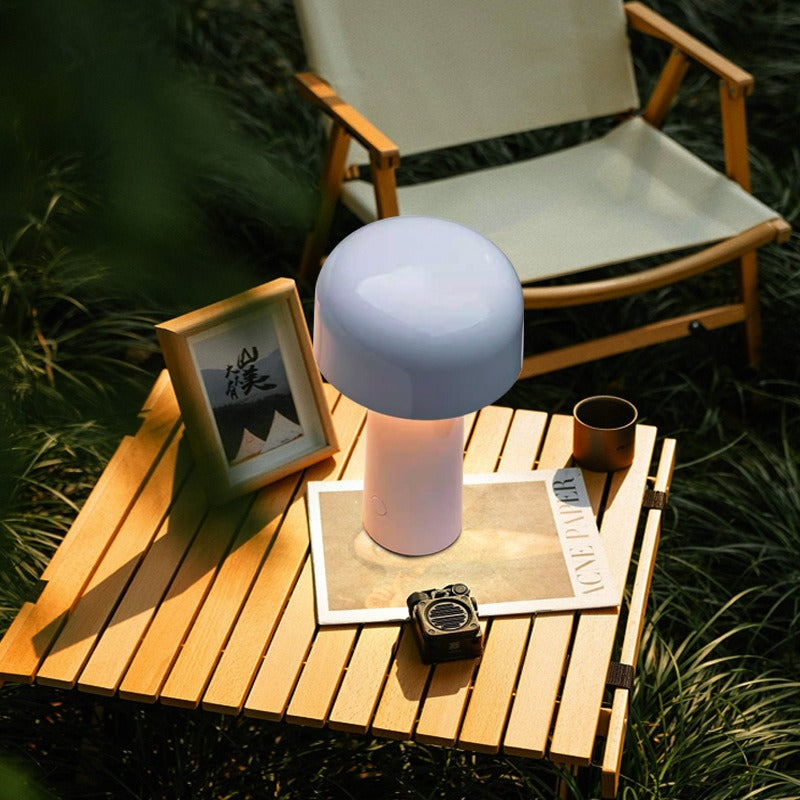 Minimalist Mushroom Small Table Lamp with Sleep Dimming Night Light