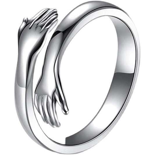 Sterling Silver Ring Adjustable Couple Ring