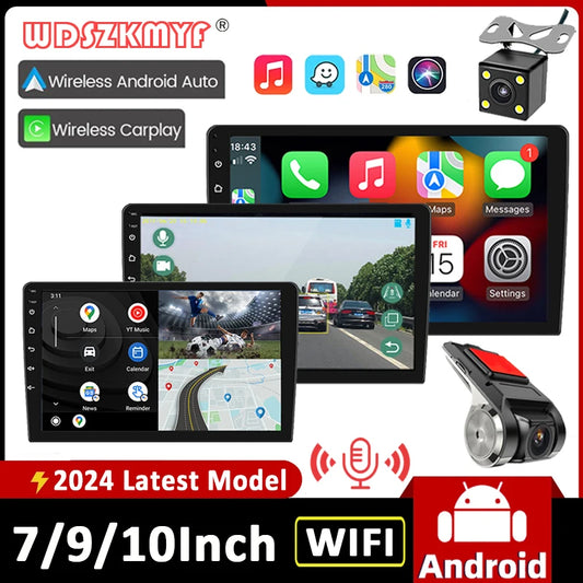 Android 13 7/9/10 Inch Multimedia Video Player Wireless Carplay/Android Auto Car intelligent systems Car Radio Reverse image