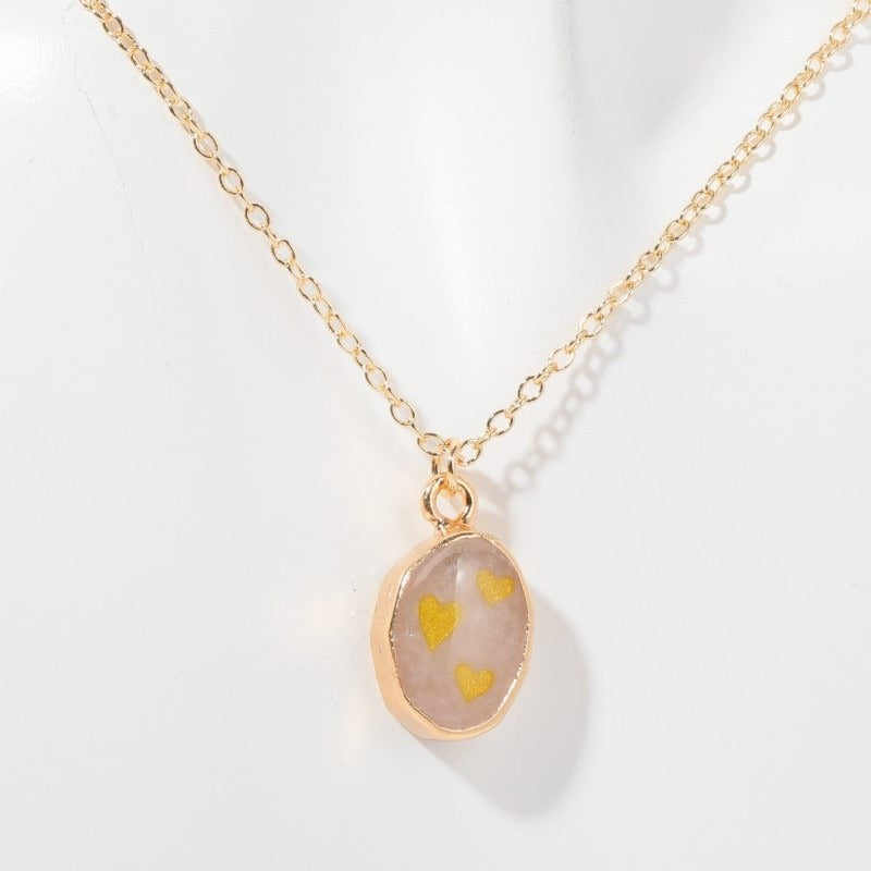 Stone gem necklace butterfly star moon love snake flower planet clavicle chain