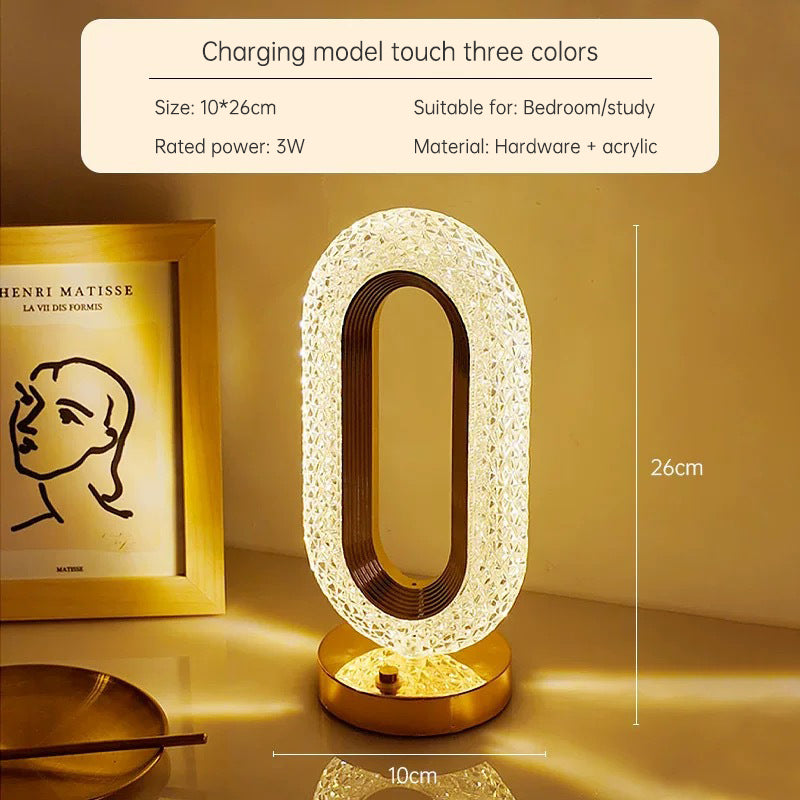 Creative Gift Star Moon Night Light Charging Touch 3 Color Bedroom Bedside Atmosphere Decoration Life Scene Light