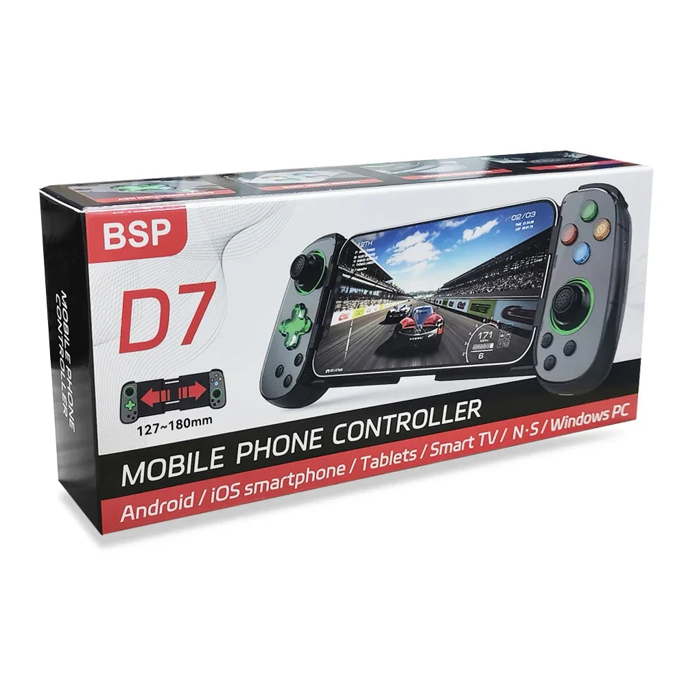 D7 gamepad Stretchable game controller supports six axis Android phone Bluetooth wireless gamecontroller supports switch/pc/ios