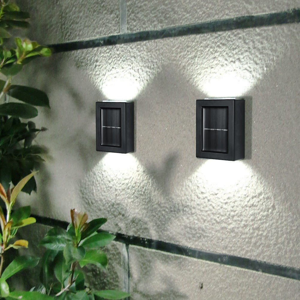 Solar wall lamp outdoor up and down luminous wall lamp fence