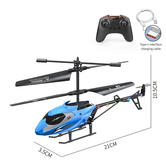 Electric Remote Control Helicopters Toys for Boys RC Airplanes Model Children Aircraft Quadcopter Kids Outdoor Fun Mini Drone