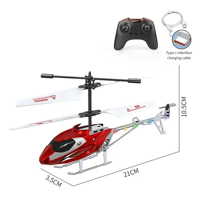 Electric Remote Control Helicopters Toys for Boys RC Airplanes Model Children Aircraft Quadcopter Kids Outdoor Fun Mini Drone