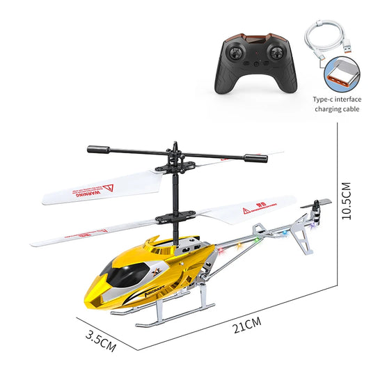 Electric Remote Control Helicopters Toys for Boys RC Airplanes Model Children Aircraft Quadcopter Kids Outdoor Fun Mini Drone