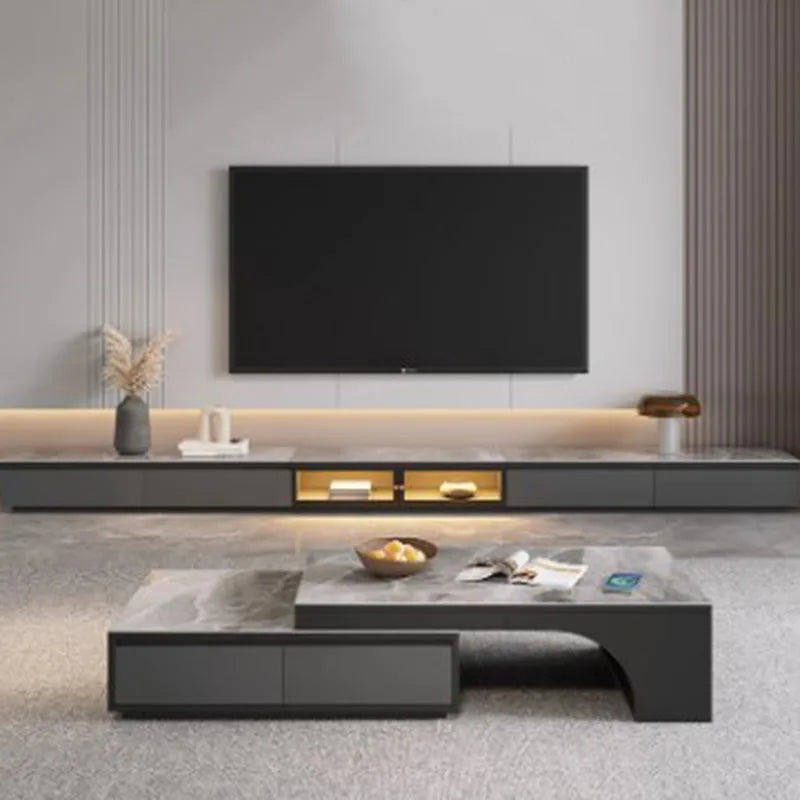 Extendable Nordic Luxury Coffee Table Multi Function Storage Sofa Modern Coffee Table Smart Design Beistelltisch Home Furniture