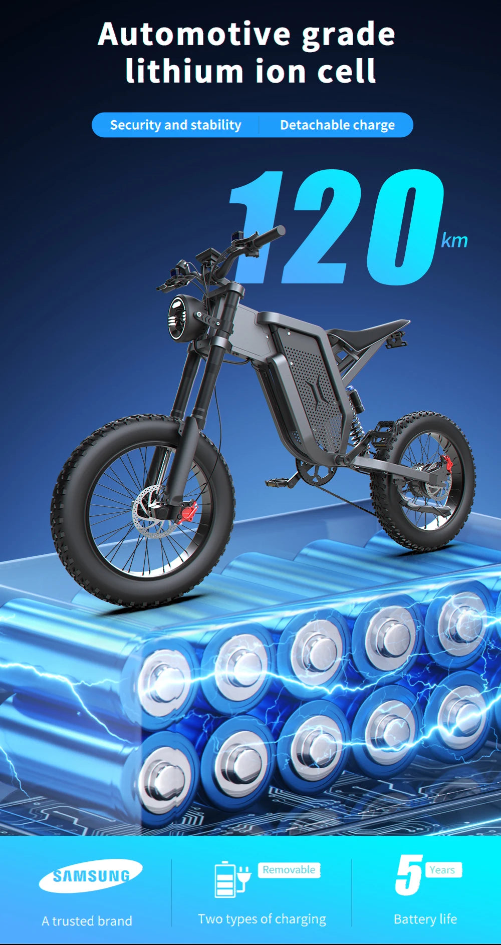 FZFT X21 Adults Electric Bike 2000W 48V35AH High Capacity Battery Electric Motorcycles 20 Inch Off-Road Tyre Mountain Ebike X20