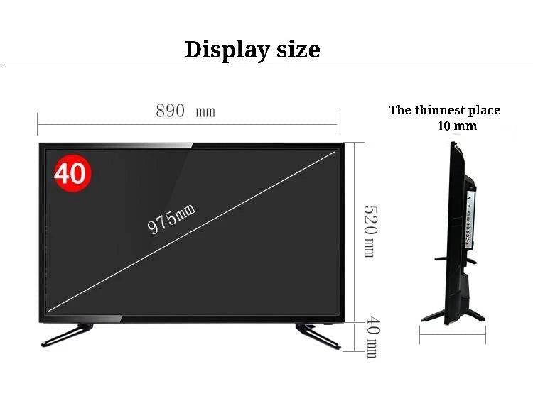 Flat screen tv smart 4k T2/S2 42/50/55/60/65 a television lcd (led) digital