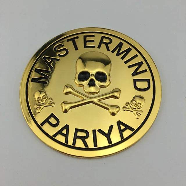 For the Modification of Harley Davidson MASTERMIND PARIYA Motorcycles 3D Metal Personalized Logo Emblem Badge Car Sticker Decals