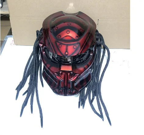 Full Cover Predator Helmet Motorcycle Helmet Cool with LED Light