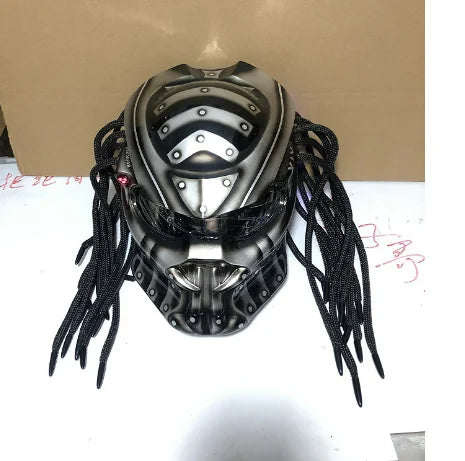 Full Cover Predator Helmet Motorcycle Helmet Cool with LED Light