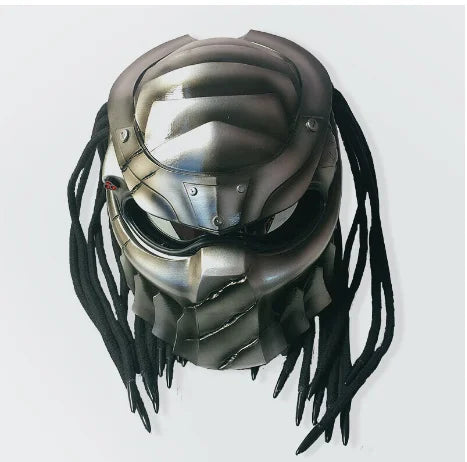 Full Cover Predator Helmet Motorcycle Helmet Cool with LED Light