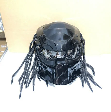 Full Cover Predator Helmet Motorcycle Helmet Cool with LED Light