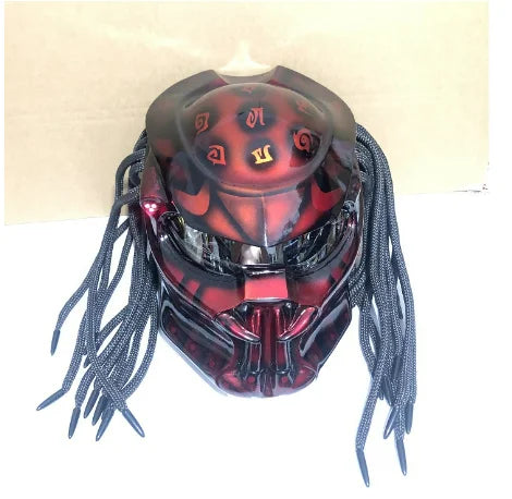 Full Cover Predator Helmet Motorcycle Helmet Cool with LED Light