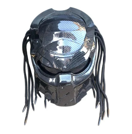 Full Cover Predator Helmet Motorcycle Helmet Cool with LED Light