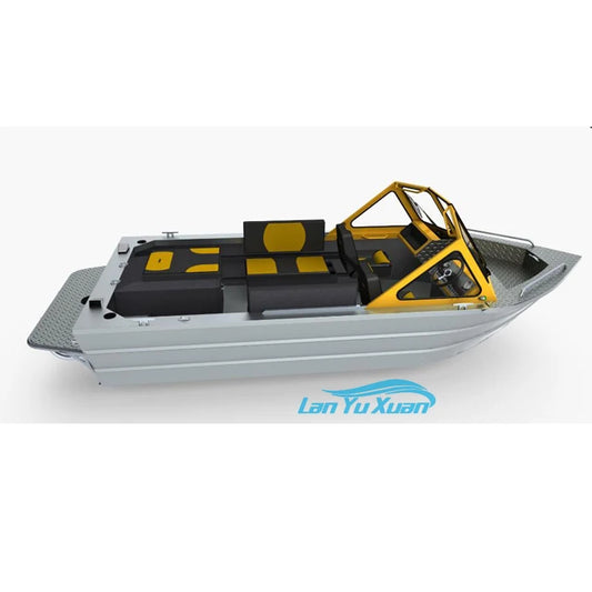 Full Platform 2 Person Aluminum Hull the Fishing Boat with Jet Ski Boat Engine