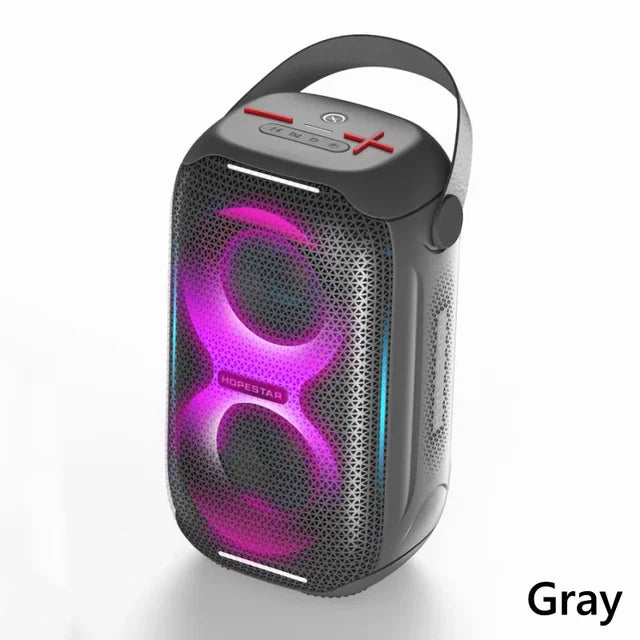 HOPESTAR Party 200 Mini Caixa De Som Bluetooth Speaker Portable RGB Light Waterproof Column TWS Stereo Subwoofer Music Center TF