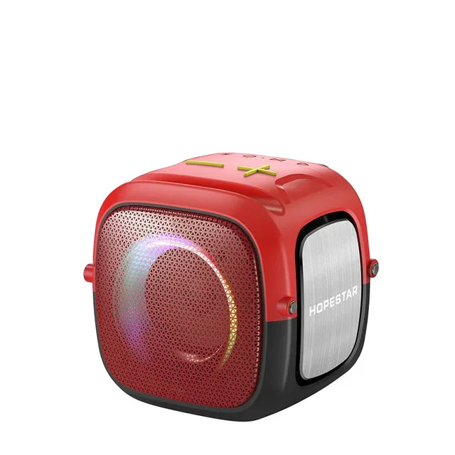 HOPESTAR Party One Mini Portable Bluetooth Speaker Outdoor High Power Subwoofer Mobile Phone Stand FM Gaming Waterproof Speaker