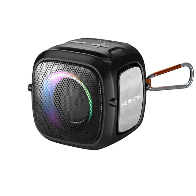 HOPESTAR Party One Mini Portable Bluetooth Speaker Outdoor High Power Subwoofer Mobile Phone Stand FM Gaming Waterproof Speaker