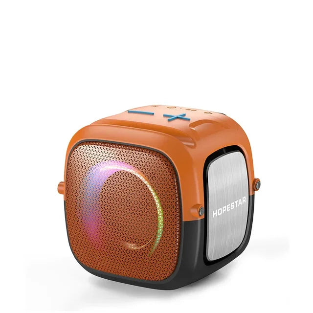 HOPESTAR Party One Mini Portable Bluetooth Speaker Outdoor High Power Subwoofer Mobile Phone Stand FM Gaming Waterproof Speaker