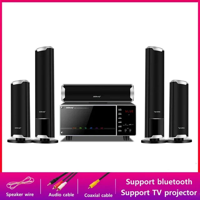 Home TV Bluetooth 1000W high-power speaker set for living room KTV surround sound subwoofer 5.1 Home Theater Music Center