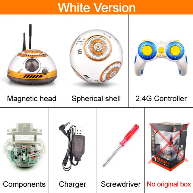 Intelligent RC Robots Remote Control 2.4G Action Figure Droid Ball With Sound RC Robot Car Electric Model Toys Gift For Children