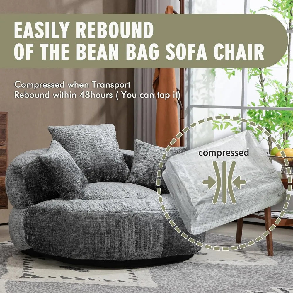 Super soft Bean Bag Chair, with Pillows!