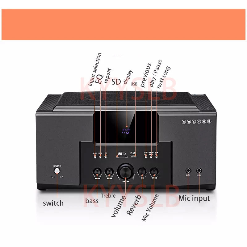 KYYSLB 5.1 Home Theater Sound System Audio Set Living Room Home Amplifier Speaker Audio 3d Surround TV K Song Speaker Column