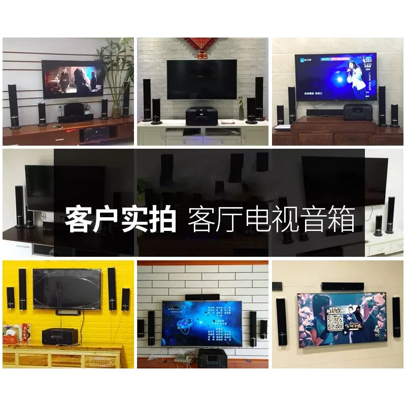 KYYSLB 5.1 Home Theater Sound System Audio Set Living Room Home Amplifier Speaker Audio 3d Surround TV K Song Speaker Column