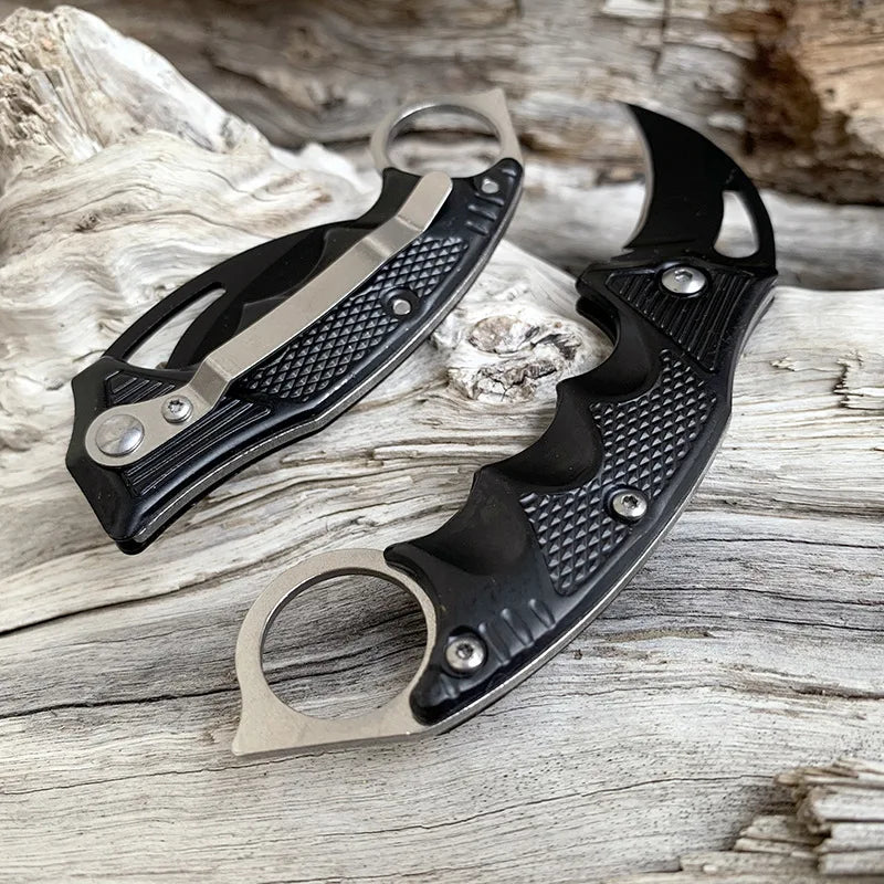 Karambit Knife,Stainless Steel Folding Knife CS-GO Claw Knife Hunting Camping and Field Survival Knives Portable Folding Knife