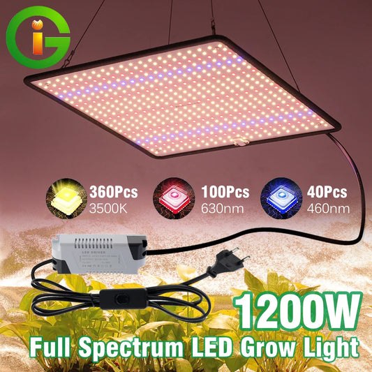 LED Grow Light Full Spectrum Phyto Lamp AC85-240V 40W  For Indoor Grow Tent Plants Growth Light