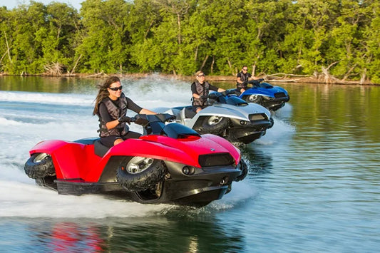 Made In China Hison Most Popular Amphibious Motorboat 1400cc Amphibious Atv Quadski 4 Stroke Amphibious Boat